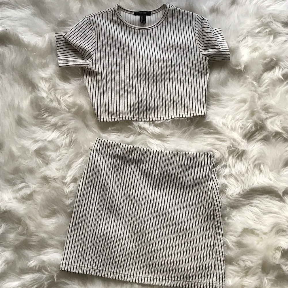 Striped two piece set
